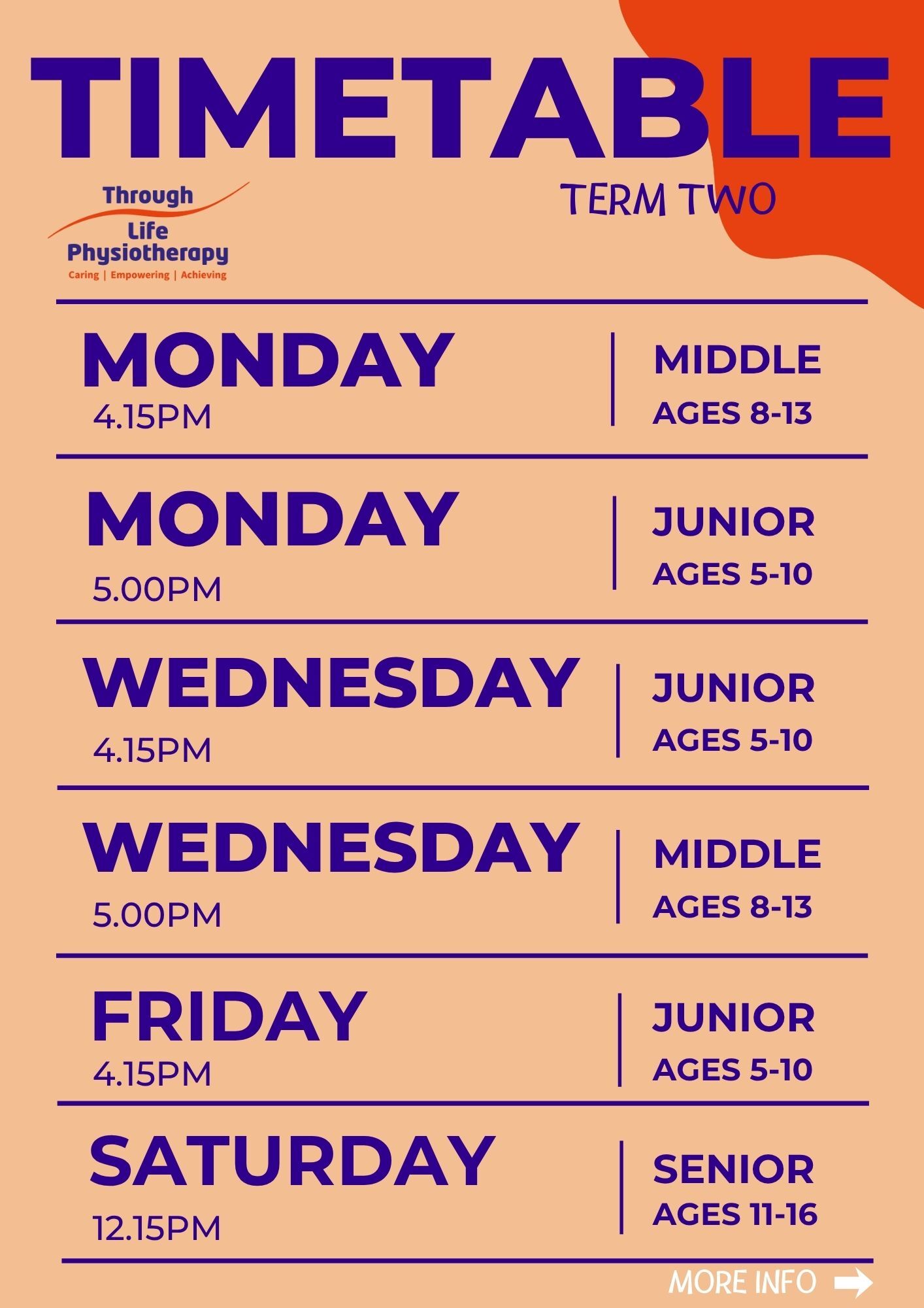 timetable T2 2026